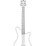 Modèle de guitare électrique