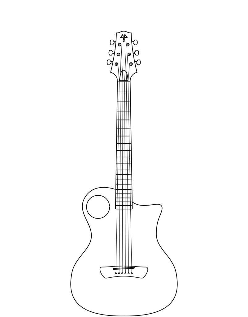 Modèle de guitare Hybride