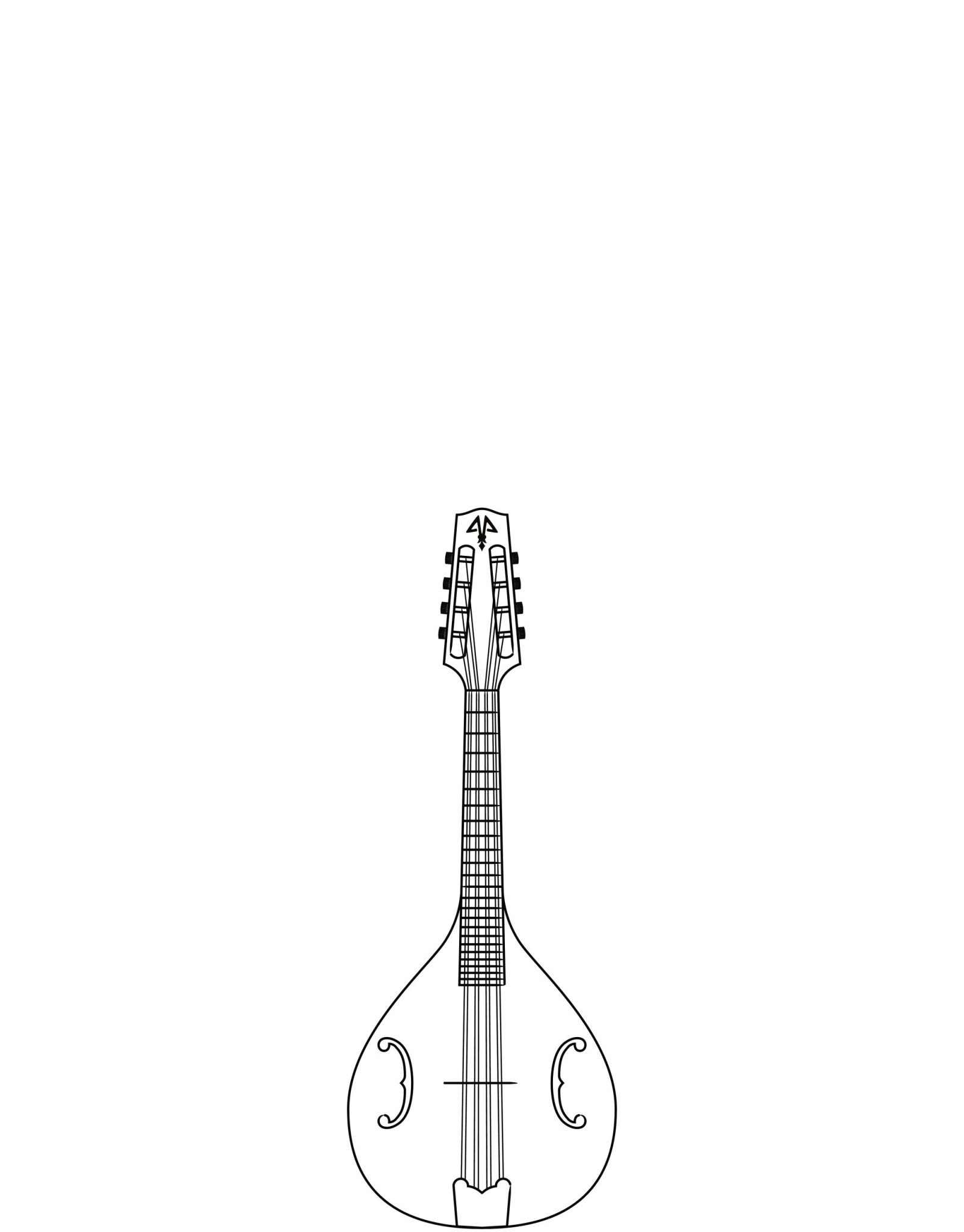 Modèle de mandoline acoustique