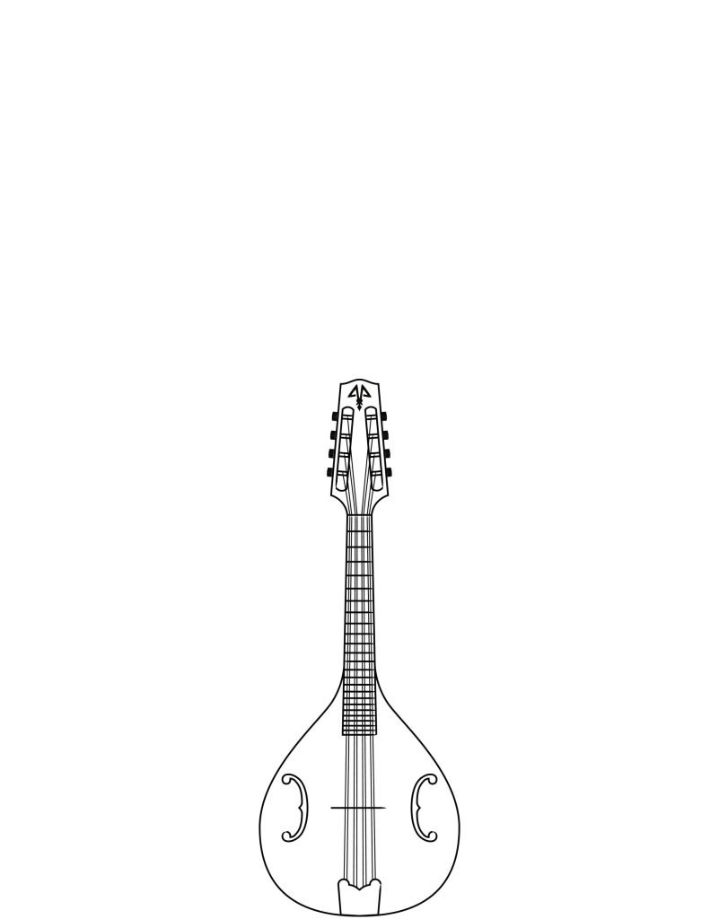 Modèle de mandoline acoustique
