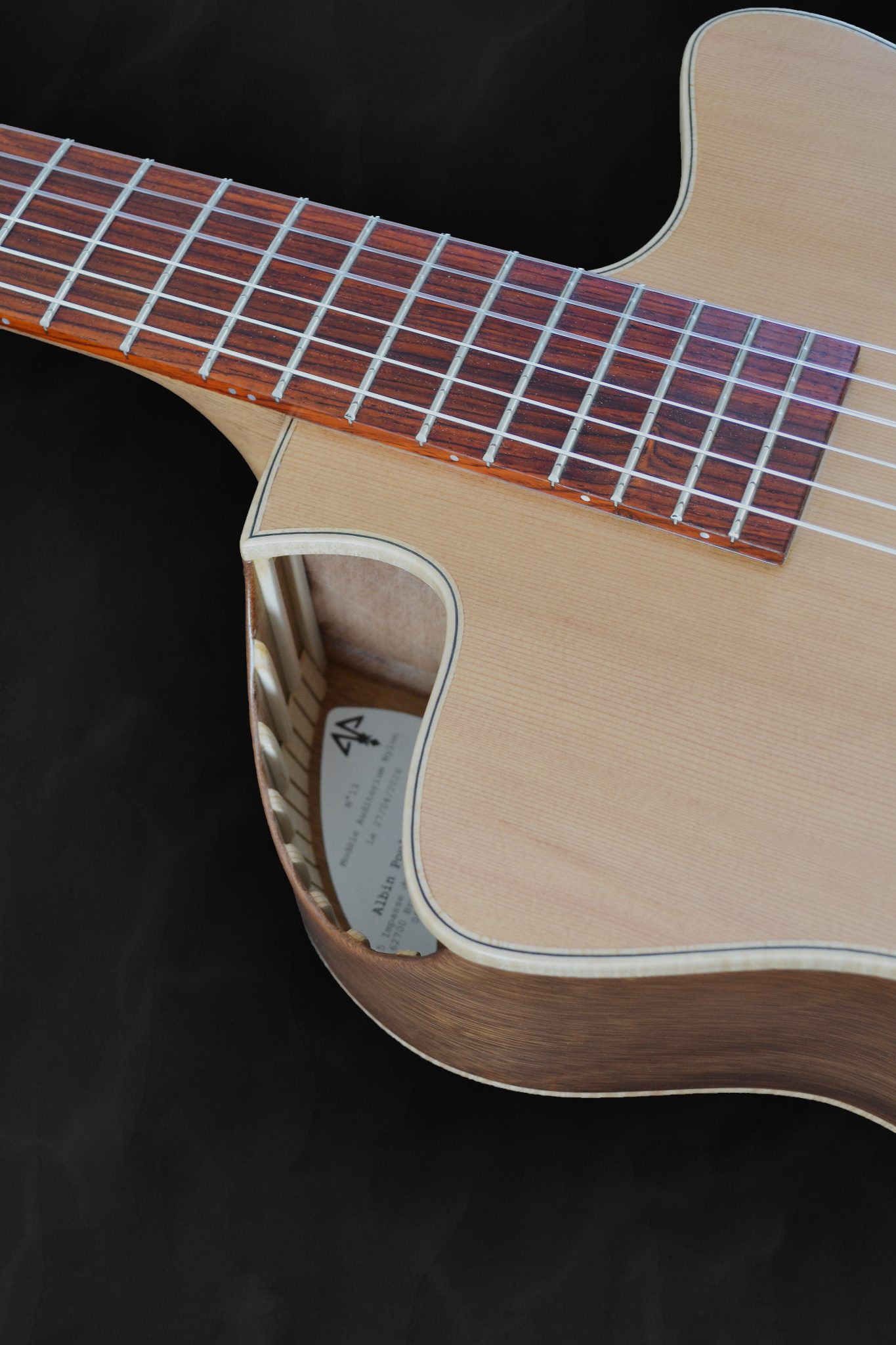 Guitare classique auditorium nylon sur mesure en cèdre rouge